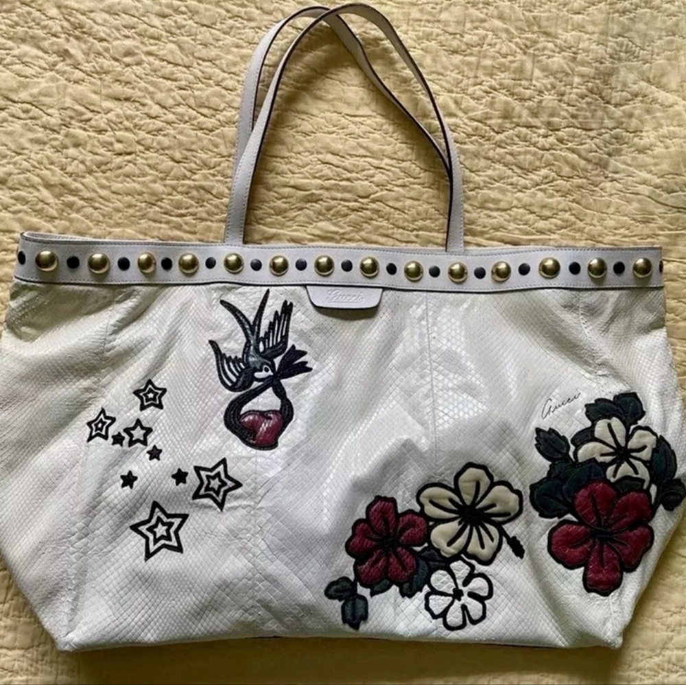 Gucci Tattoo Babouska Python XL Tote